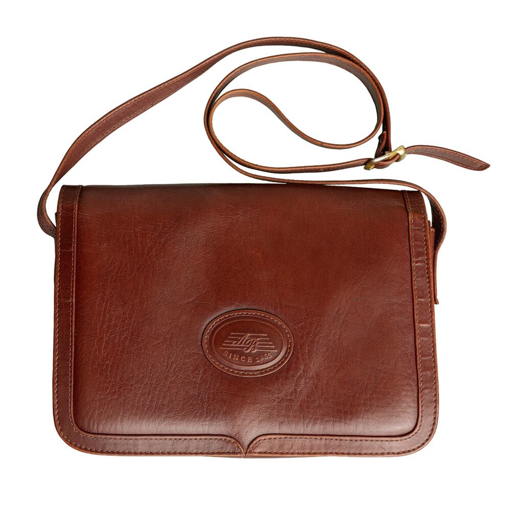 Vintage Etienne Aigner OxBlood Handcrafted Leather Minimalist CrossBody Purse EC